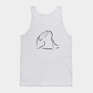 Minimalist Abstract Woman Body Line Tank Top